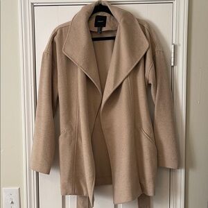Forever 21 Tan Open Front Trench Coat